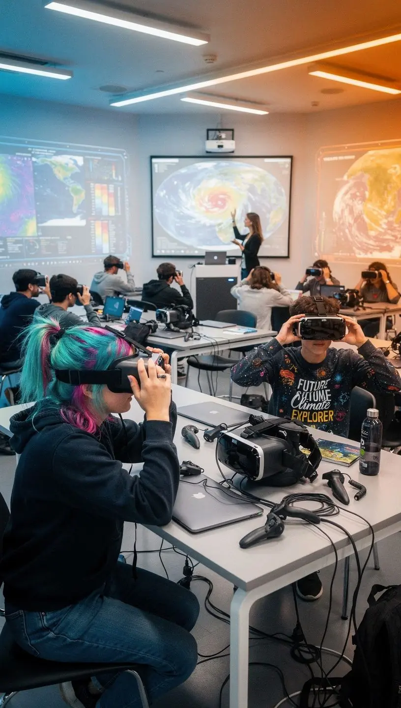 Ein Diagramm, das verschiedene Wetterphänomene wie Regen, Sonne und Schnee veranschaulicht.